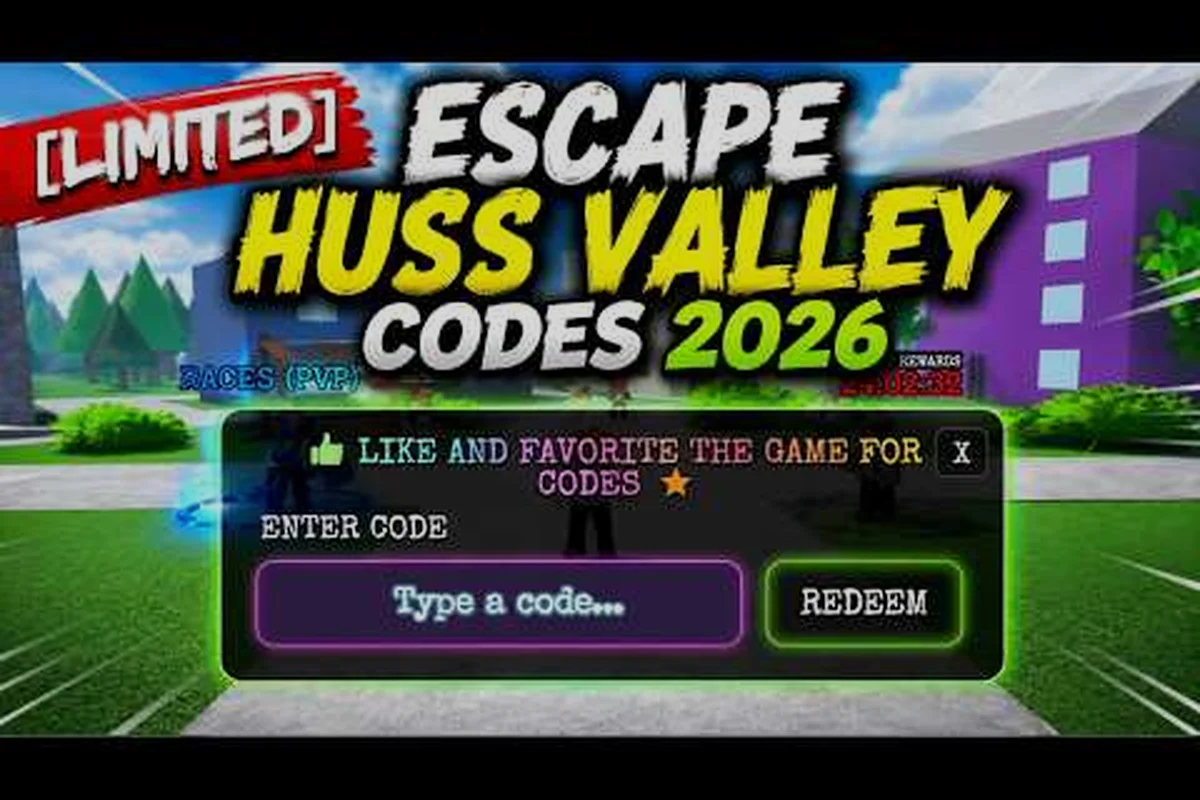 Escape Huss Valley Code List 2026: All Working Codes